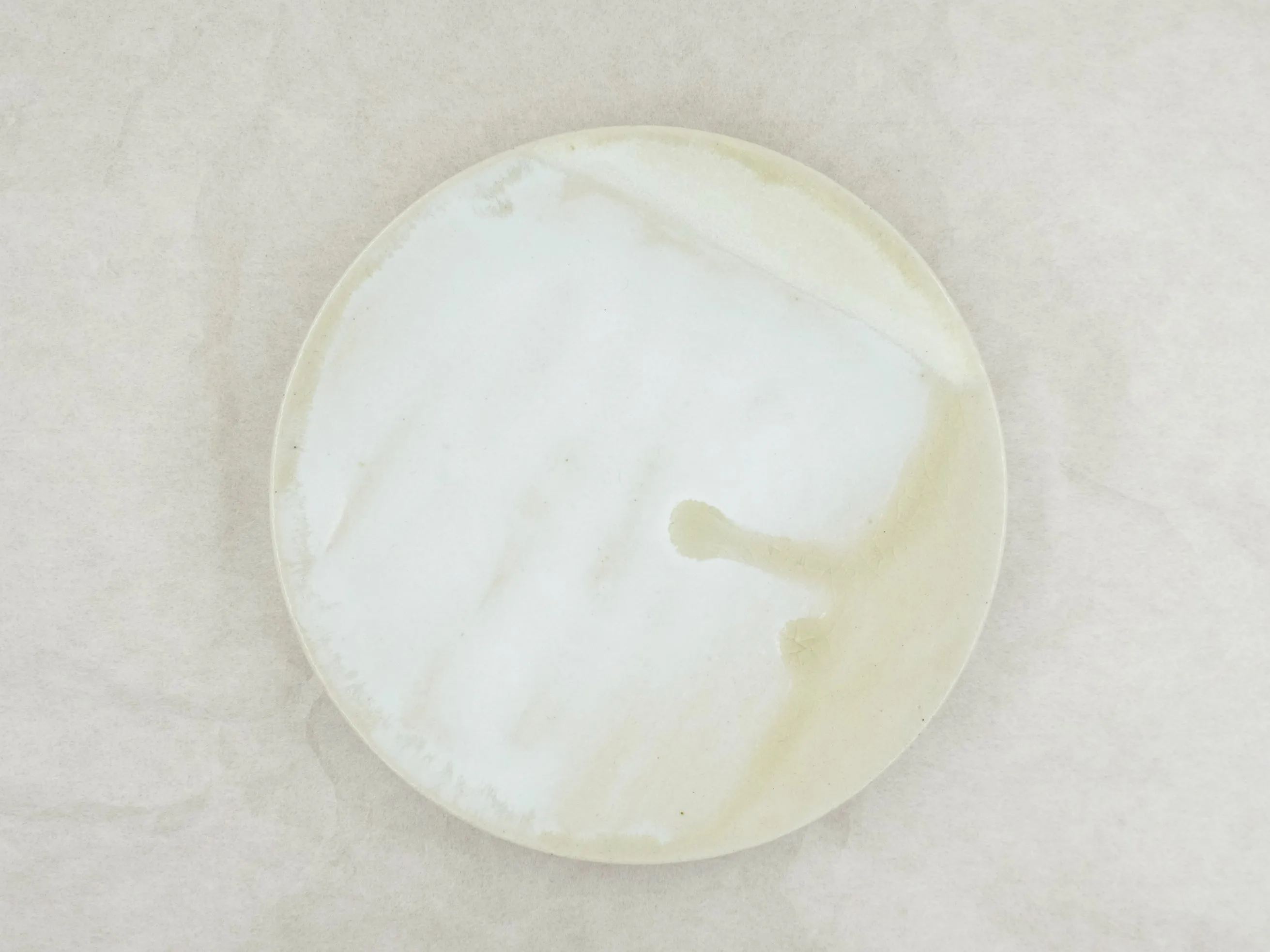 5-sun White Patchwork Patterned Plate by Aya Kondo