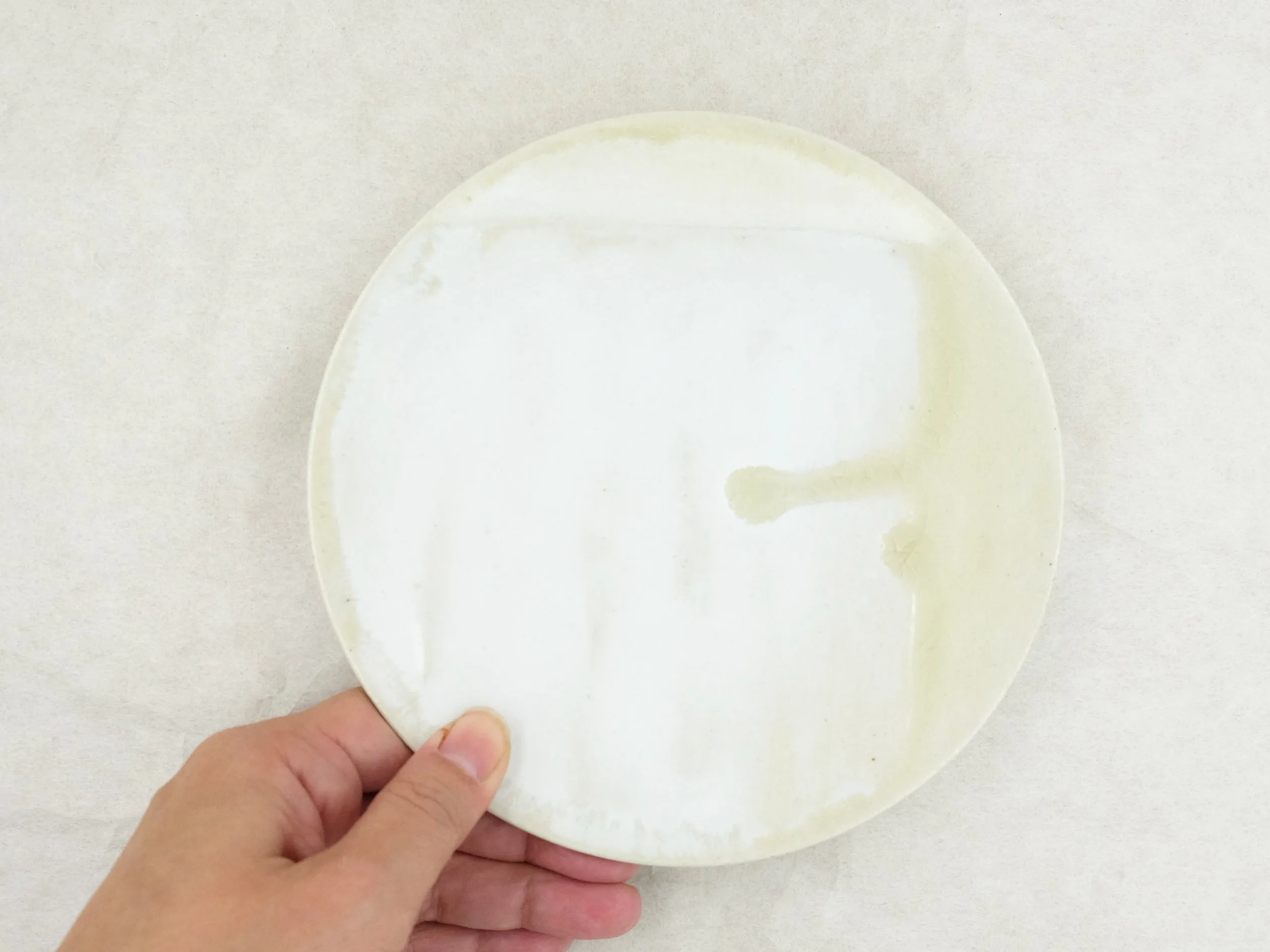 5-sun White Patchwork Patterned Plate by Aya Kondo