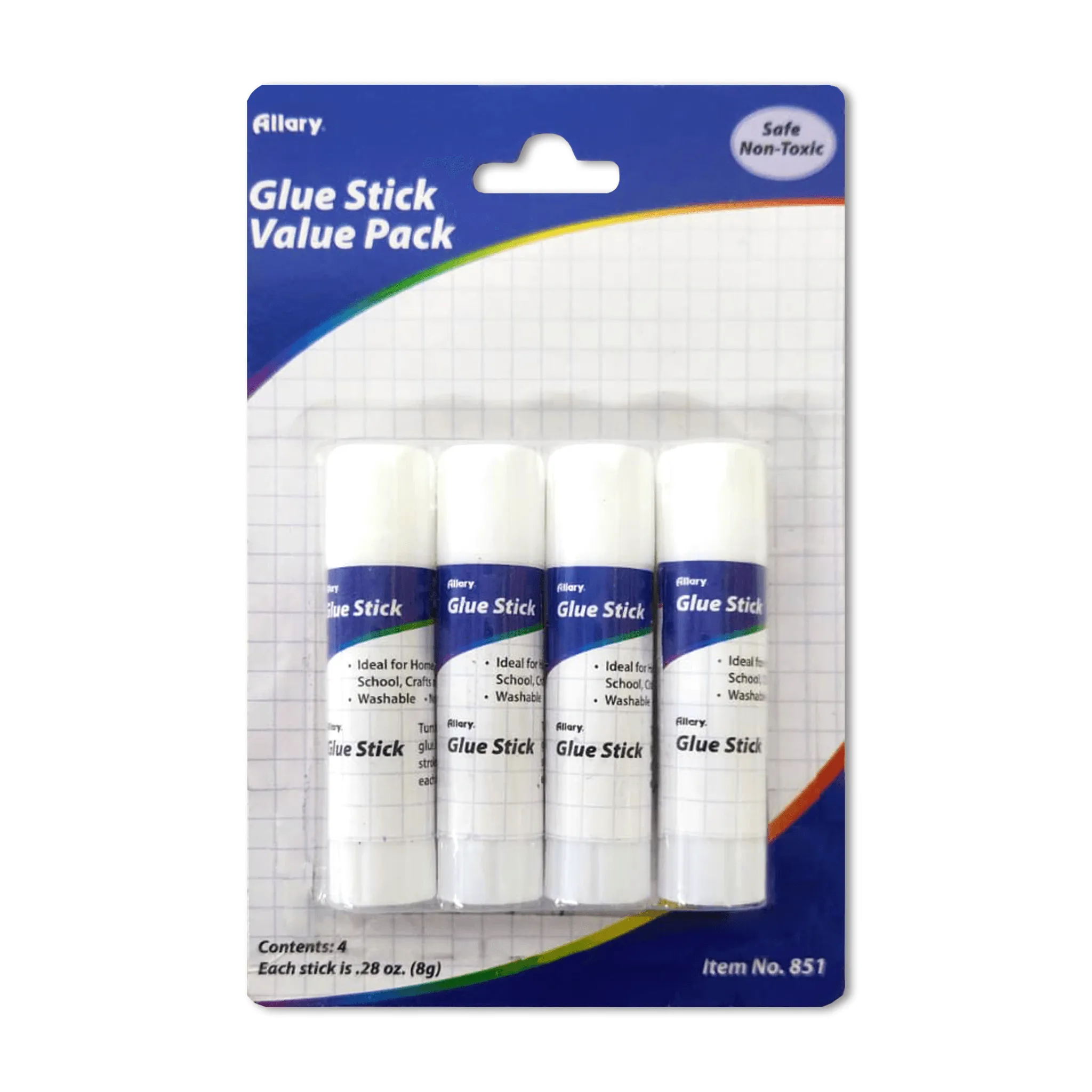 Allary Glue Stick 4 Pack. 28 oz.