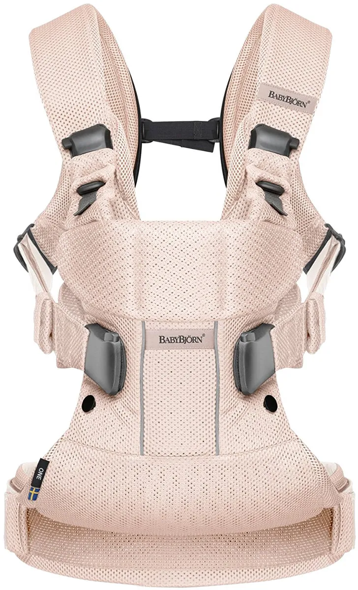 BabyBjorn Baby Carrier One Air - Powder Pink, Mesh