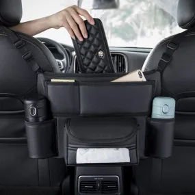 Car Seat Hanger Tissue Cup Holder Armrest Box Storage Organizer