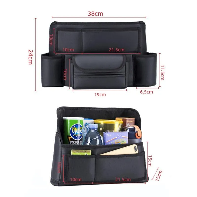 Car Seat Hanger Tissue Cup Holder Armrest Box Storage Organizer