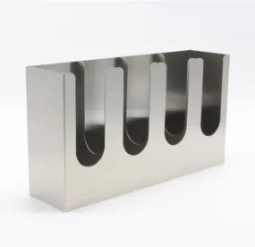 Commercial Satin Stainless Steel 4-Section Cup and Lid Organizer