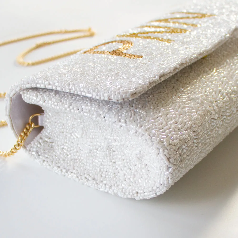 Custom Beaded Clutch Bags as Christmas Gift for Mom (FOG)