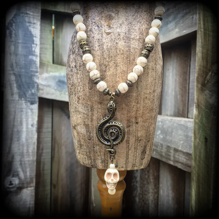 Damballah necklace-Snake necklace