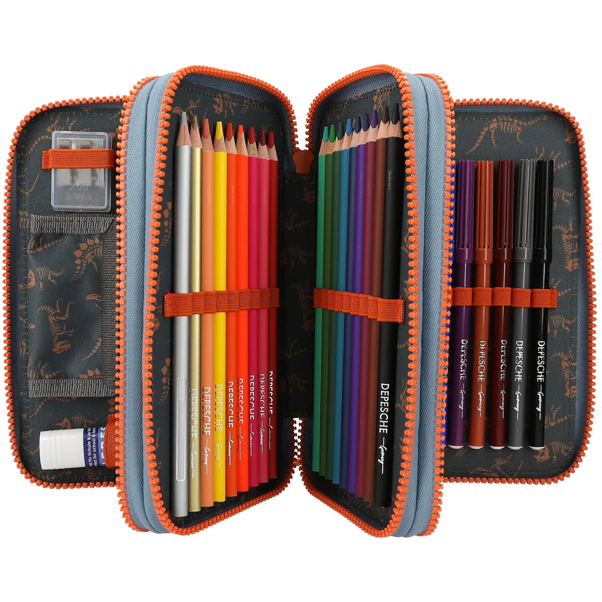 Depesche Dino World Triple Pencil Case Roar New