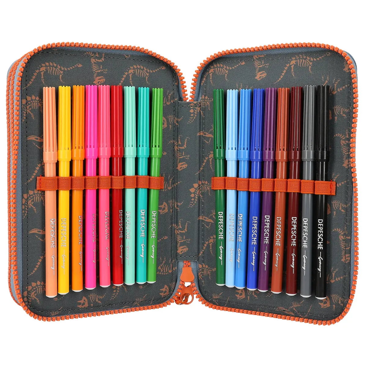 Depesche Dino World Triple Pencil Case Roar New