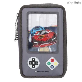 Depesche Monster Cars Triple Pencil Case LED