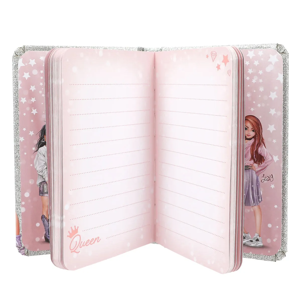 Depesche Topmodel Notebook with Pencil Glitter Queen