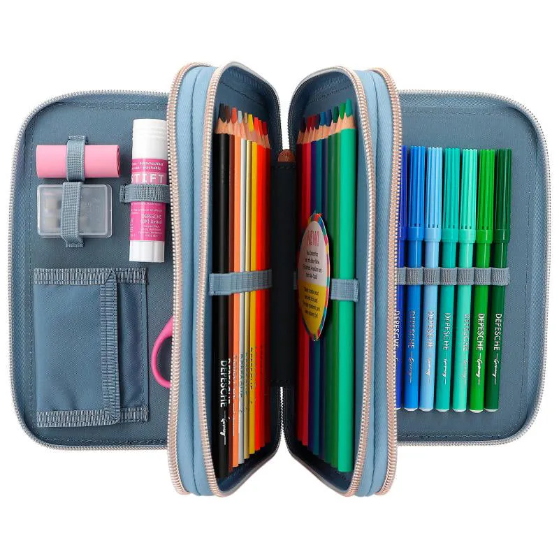 Depesche Topmodel Triple Compartment Pencil Case City Girls