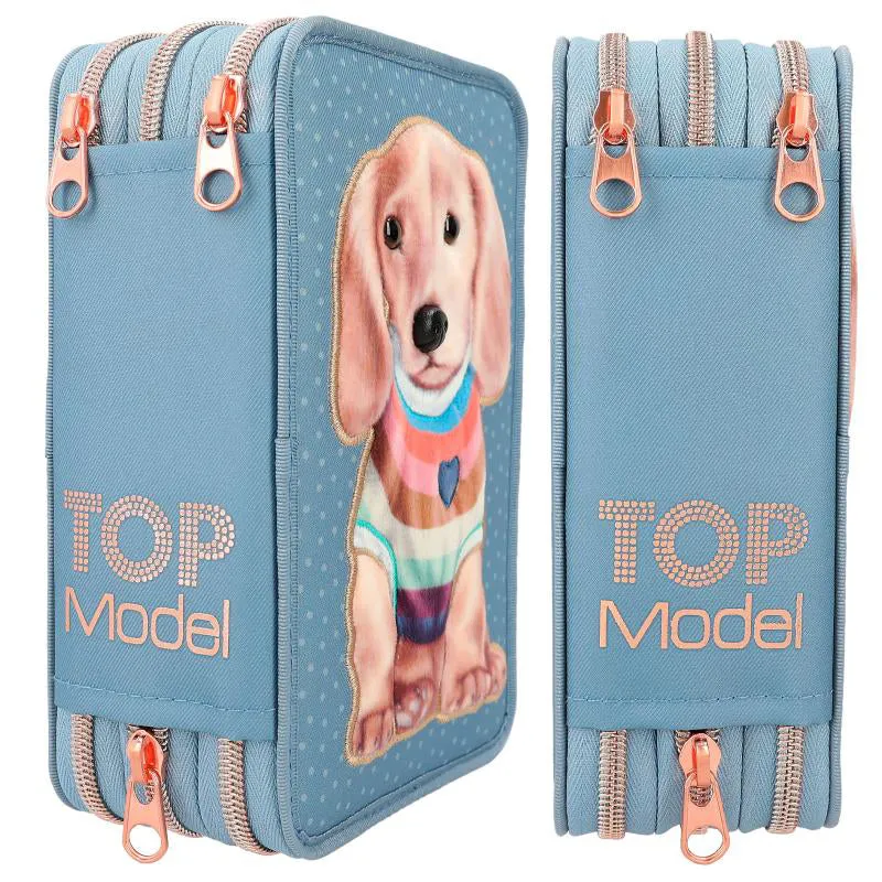 Depesche Topmodel Triple Compartment Pencil Case City Girls