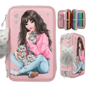 Depesche Topmodel Triple Pencil Case Kitten New