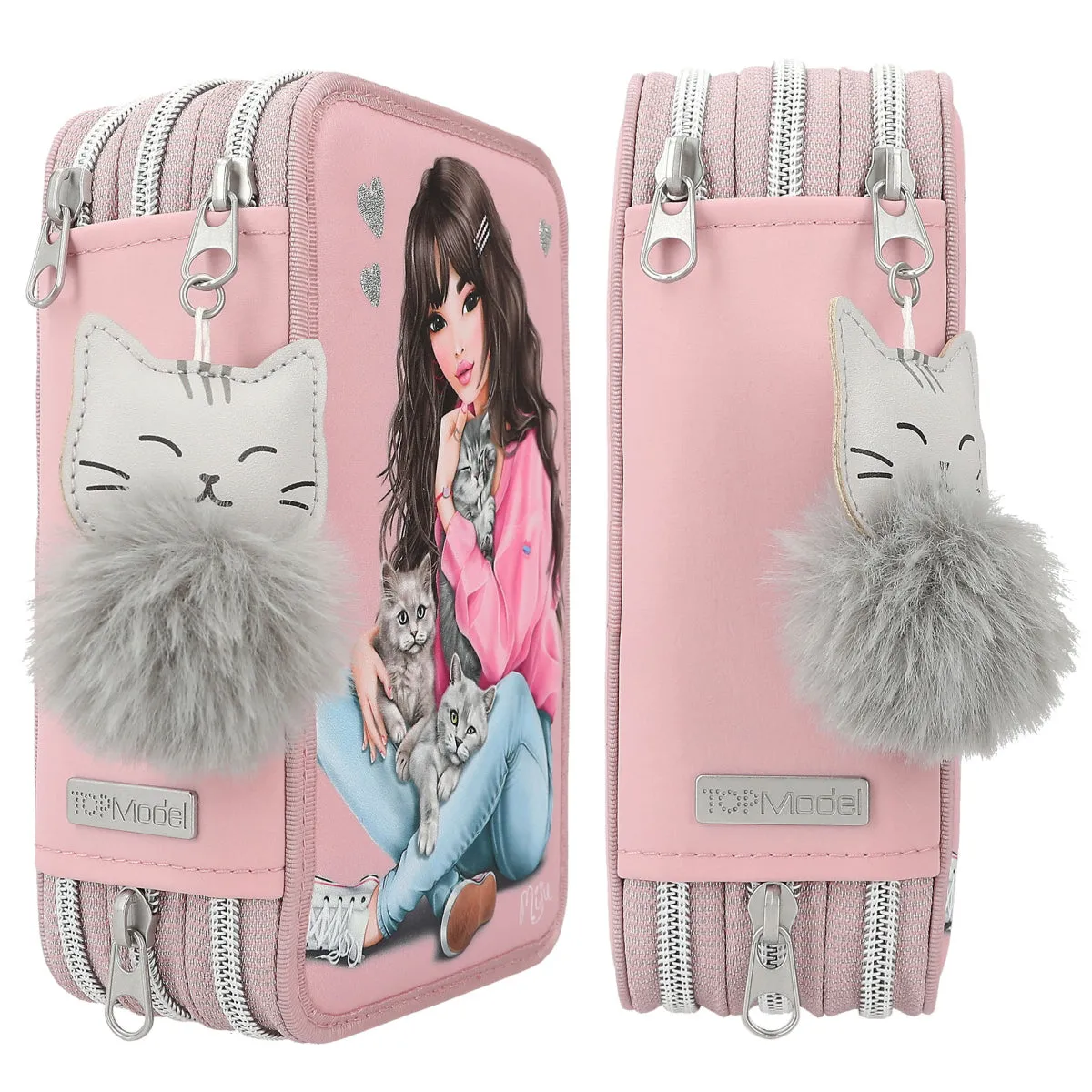 Depesche Topmodel Triple Pencil Case Kitten New
