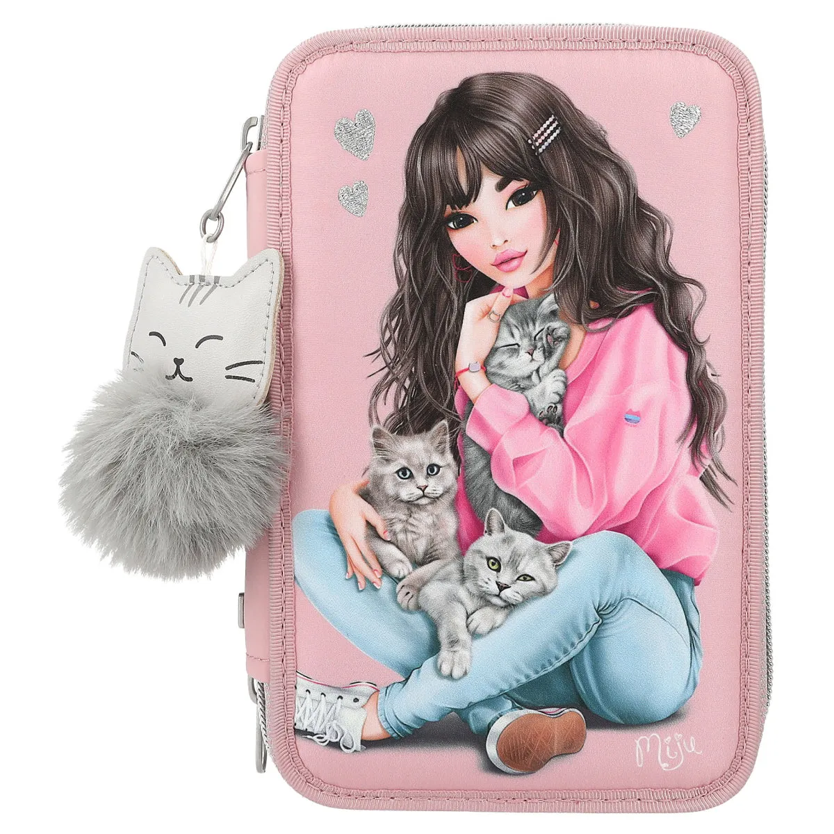 Depesche Topmodel Triple Pencil Case Kitten New