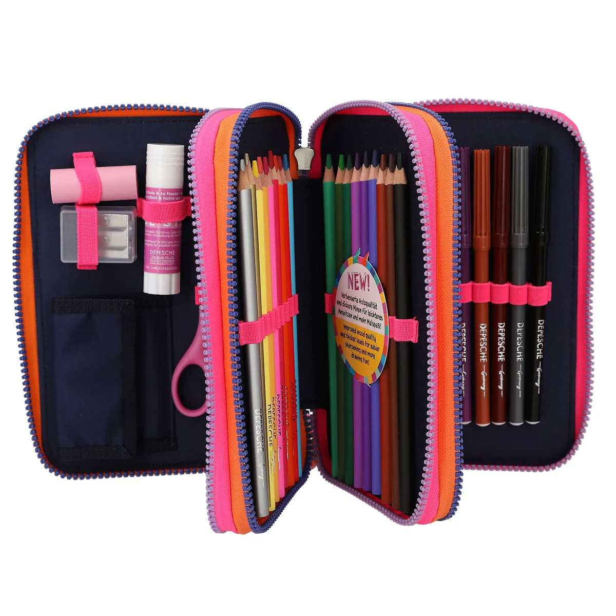 Depesche Topmodel Triple Pencil Case Night Light