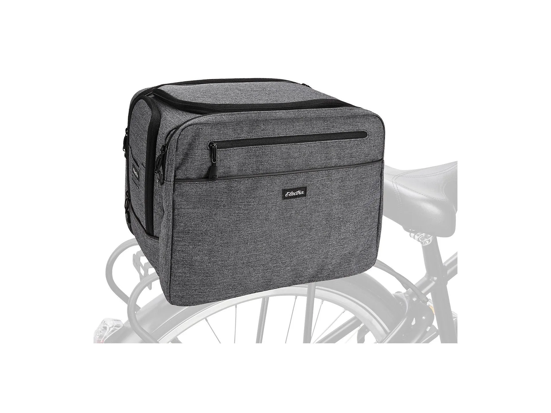 Electra Charcoal Rear Trunk Rack Bike Bag