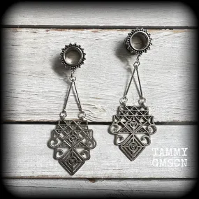 Erzulie tunnel earrings-Veve earrings