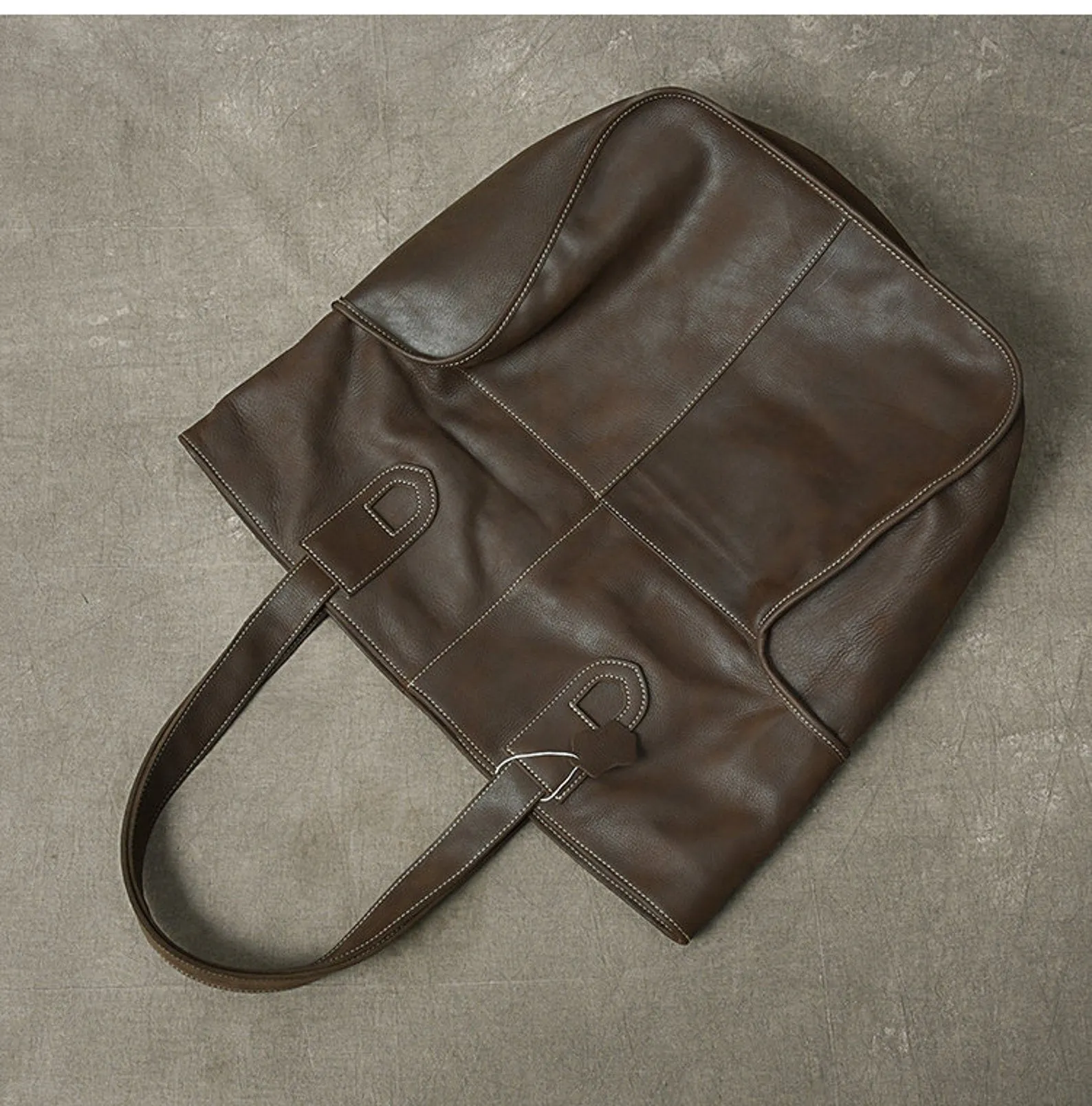 Extra Large Leather Tote Work and Travel Bag
