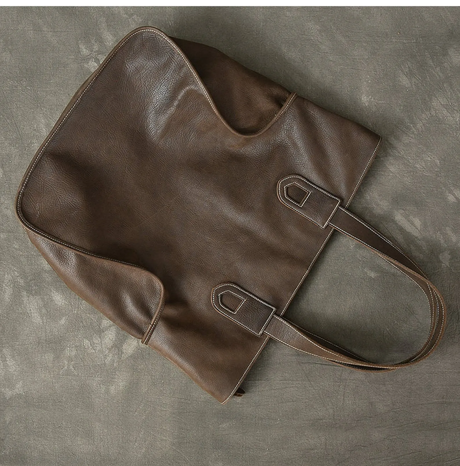 Extra Large Leather Tote Work and Travel Bag