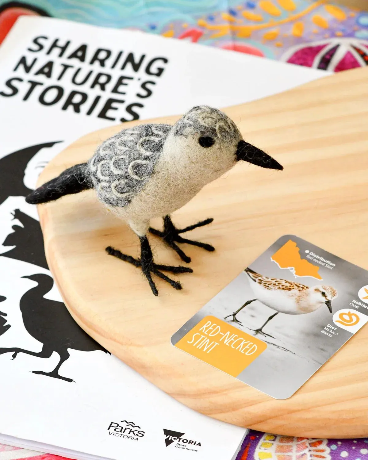 Felt Red Necked Stint Toy (Australian Animal)