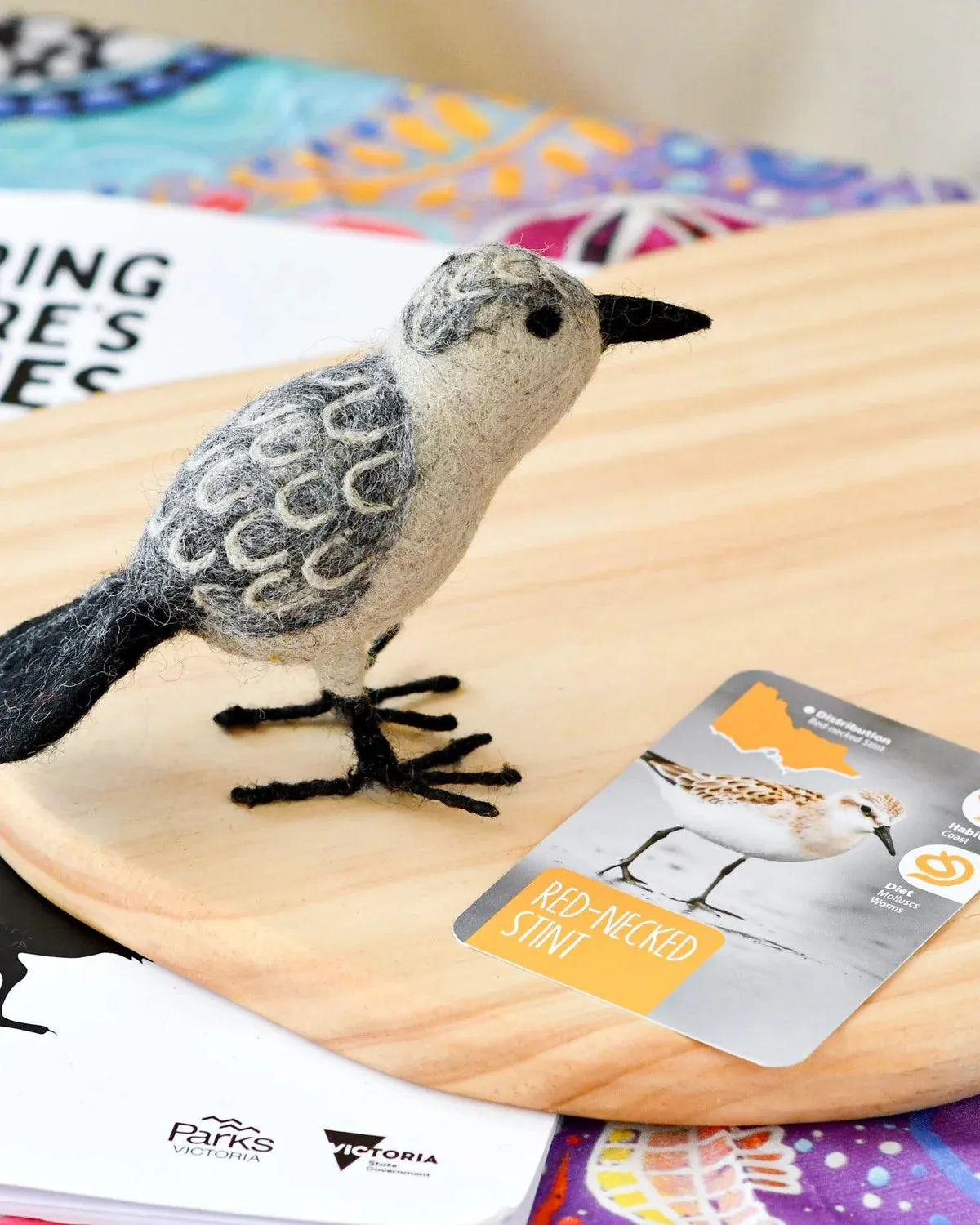 Felt Red Necked Stint Toy (Australian Animal)