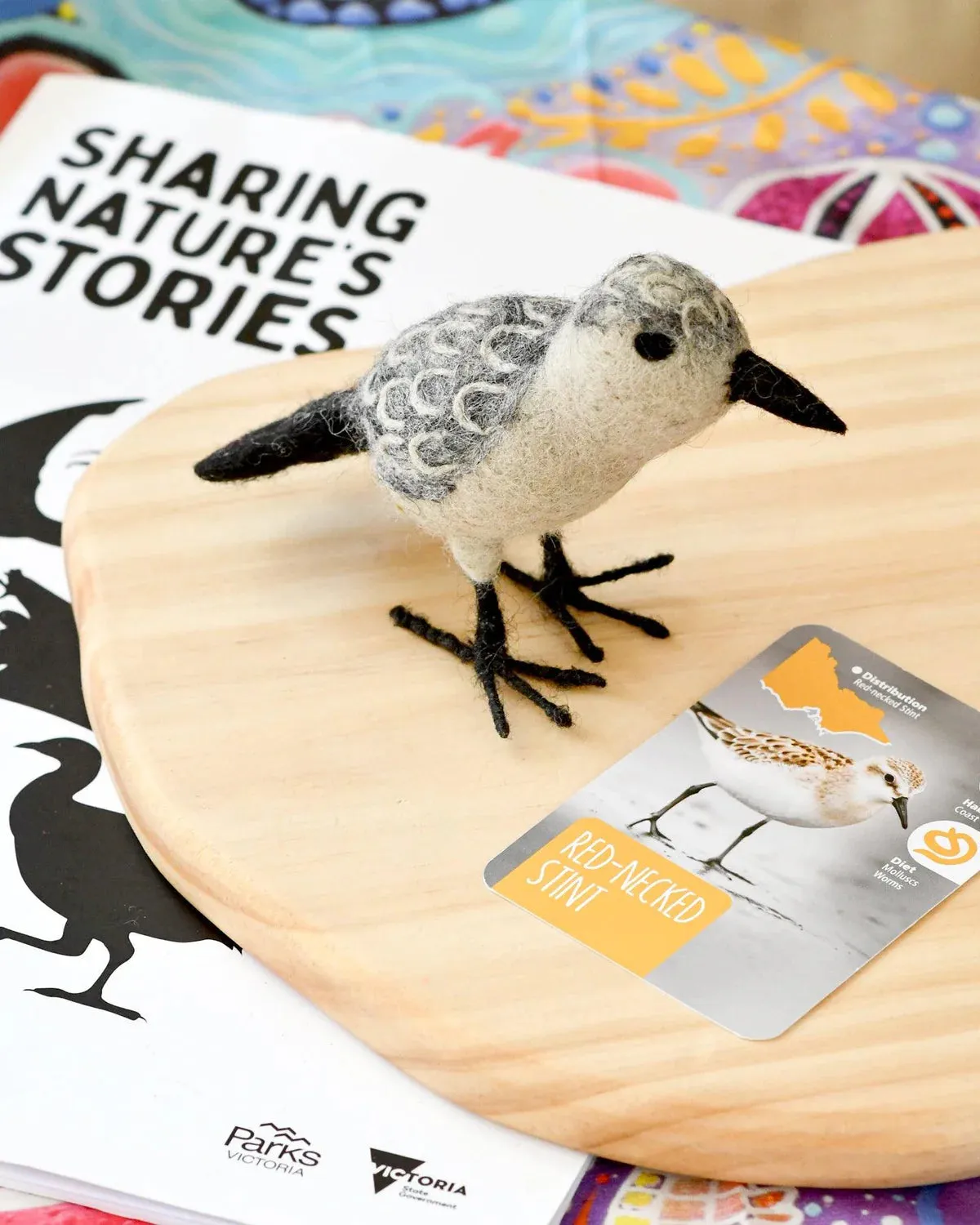 Felt Red Necked Stint Toy (Australian Animal)