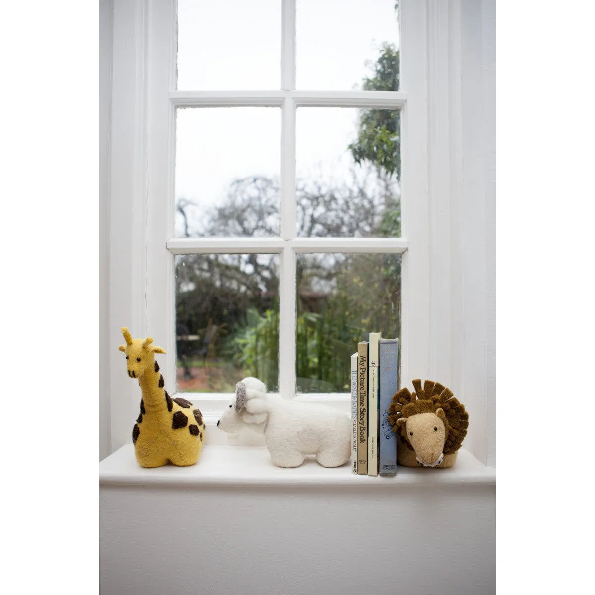Fiona Walker England Felt Giraffe Bookend