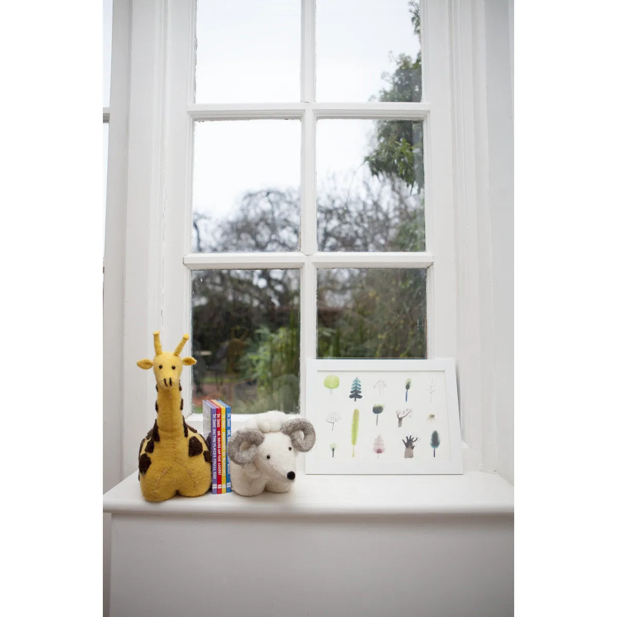 Fiona Walker England Felt Giraffe Bookend