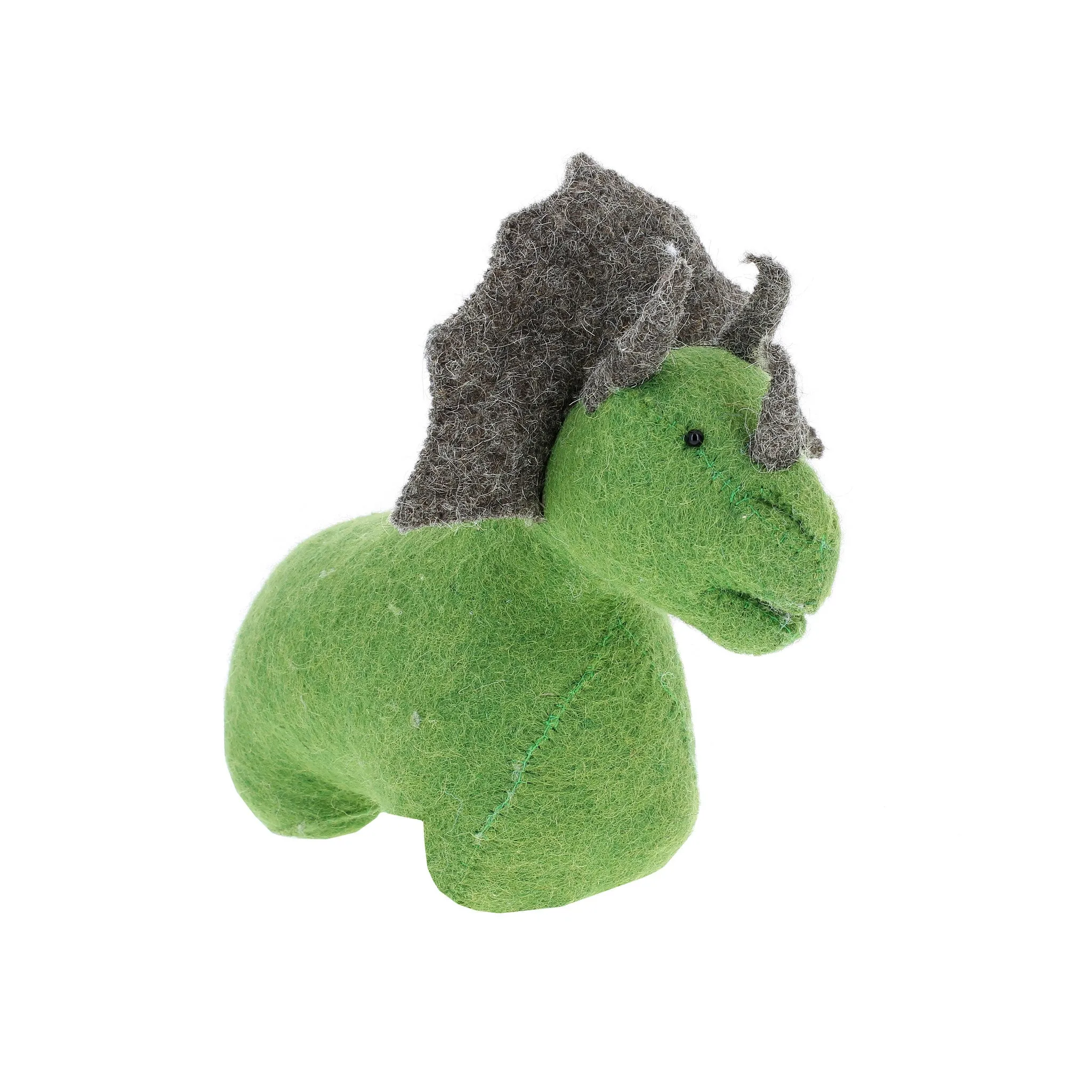 Fiona Walker England Felt Triceratops Bookend