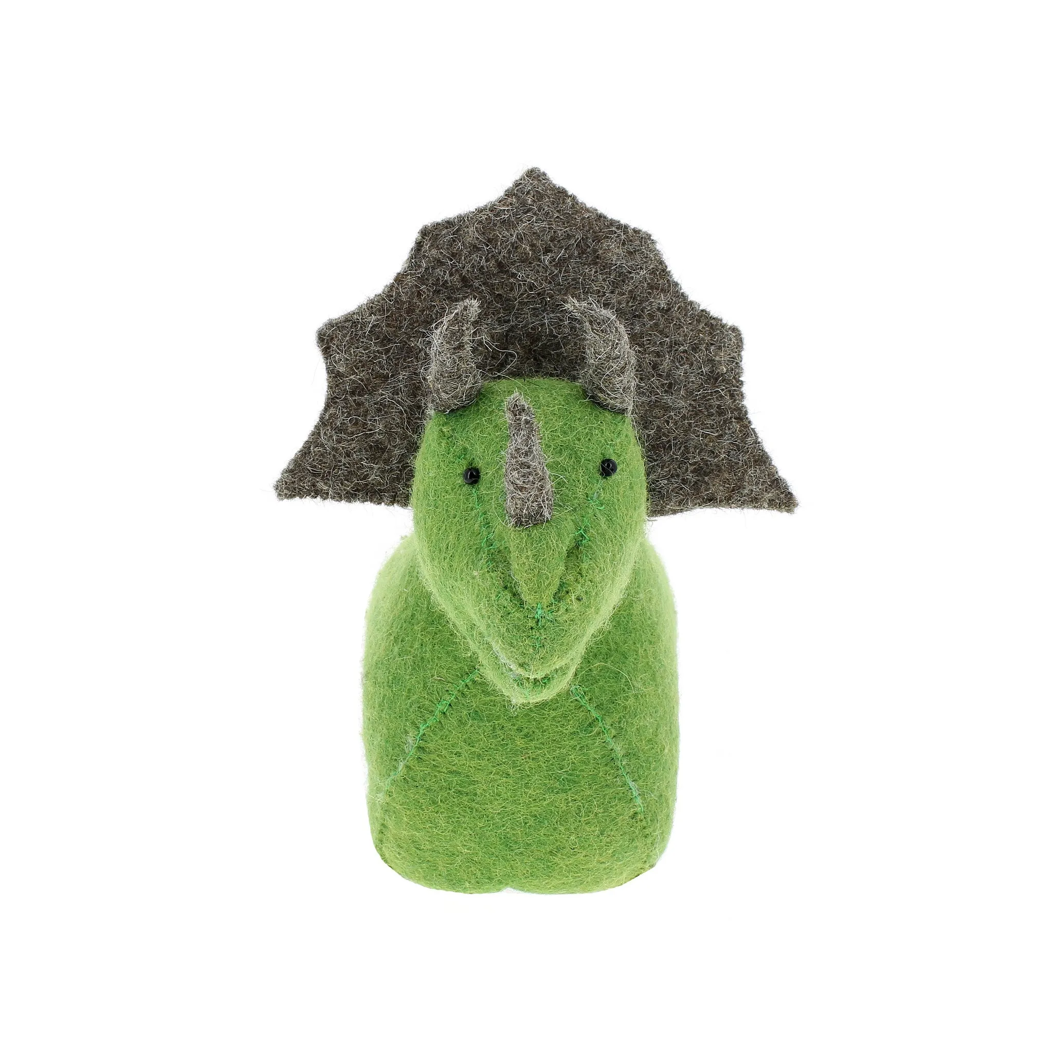 Fiona Walker England Felt Triceratops Bookend