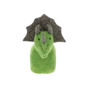 Fiona Walker England Felt Triceratops Bookend