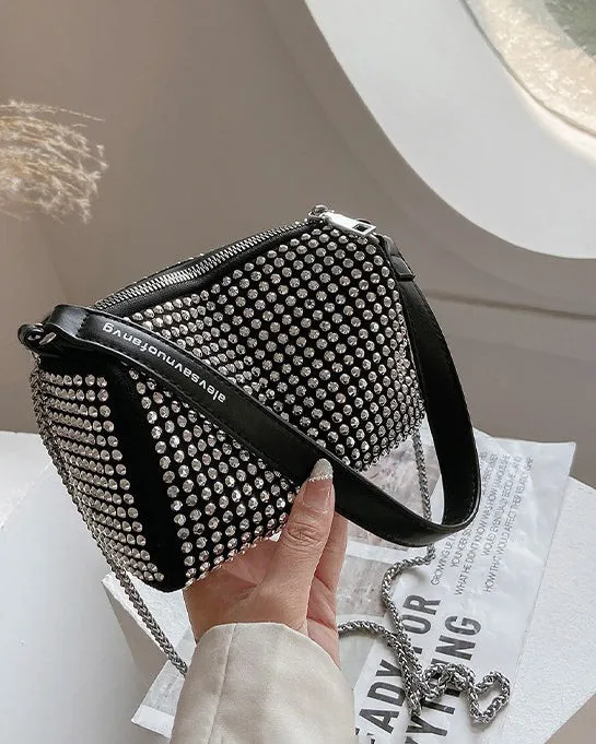 Full Rhinestone Shoulder Bag