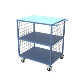 Heavy Duty Industrial Table/Shelf Trolley (Mesh Sides)