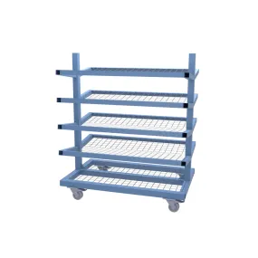 Heavy Duty Pipe Trolley ( Mesh Shelves)