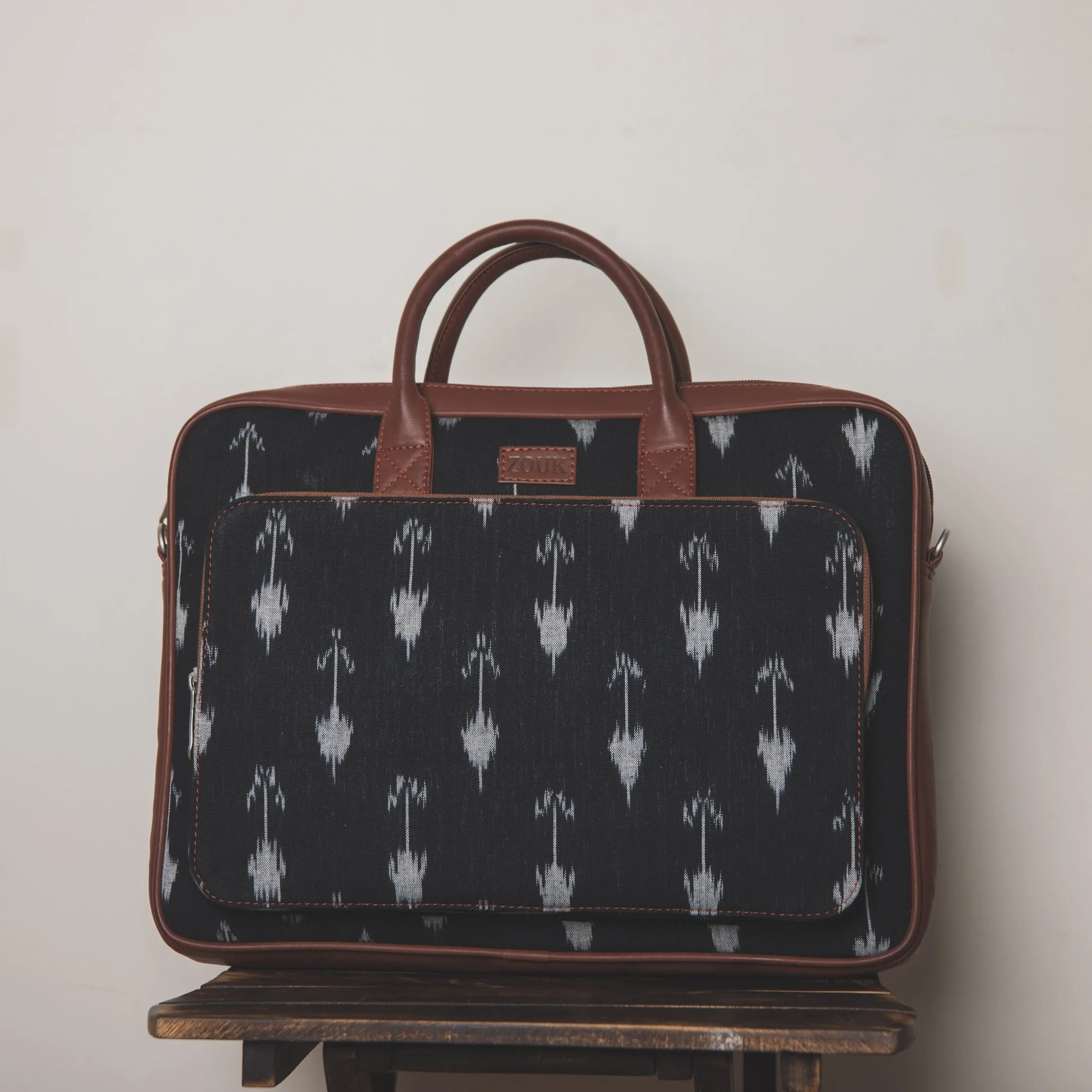Ikat Arrow Combo - Laptop Bag & Chain Wallet