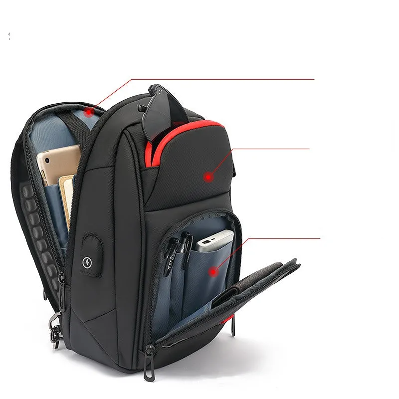 Laptop Backpack for Women Shoulder Chest Bag Men's Multi-Functional Casual
