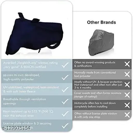 Lovekush Collection 100% Waterproof Bike Cover | Dustproof Uv Protection Bike Body Cover for TVS Jupiter ZX_Blue
