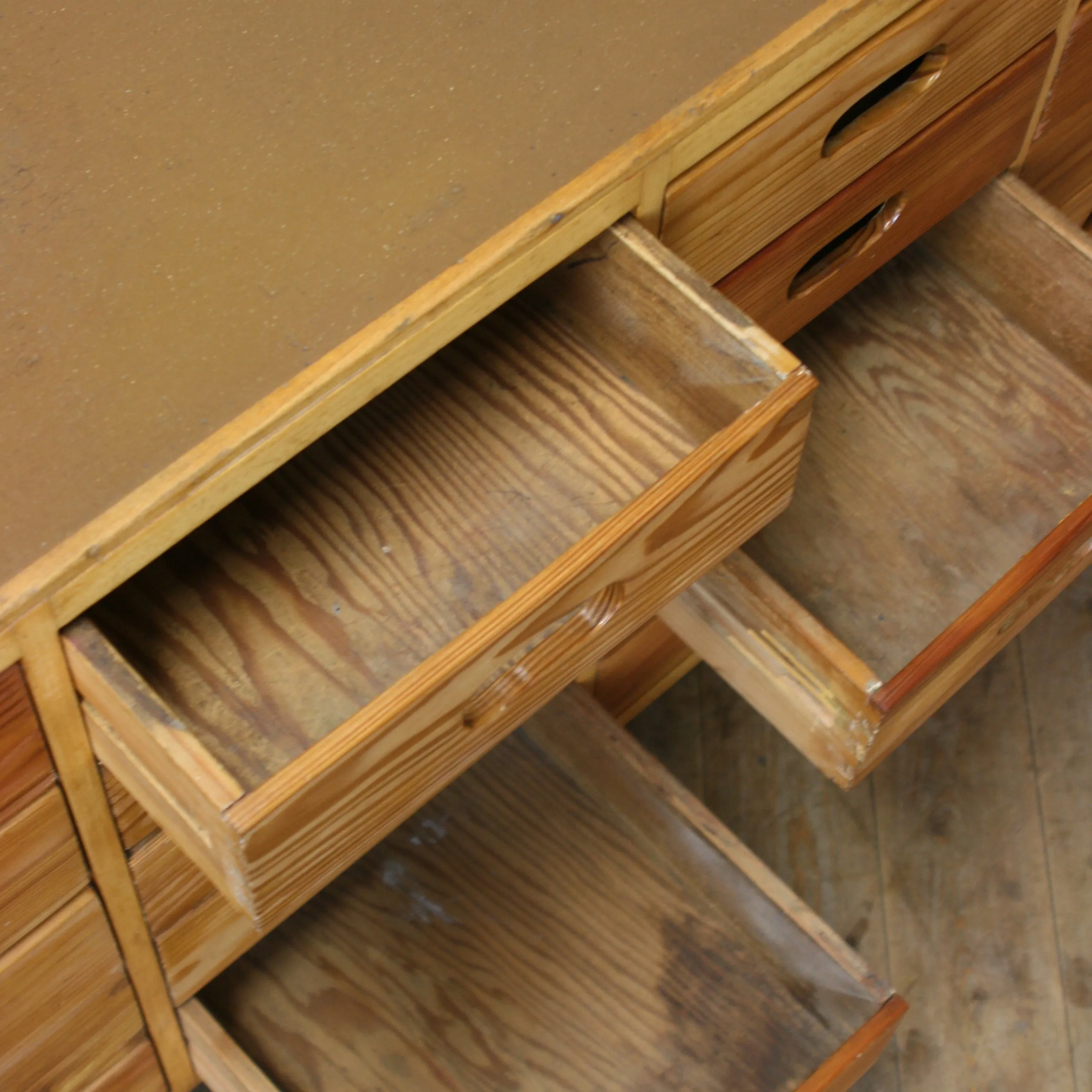 Mid Century Esavian James Leonard School Drawers #05/10