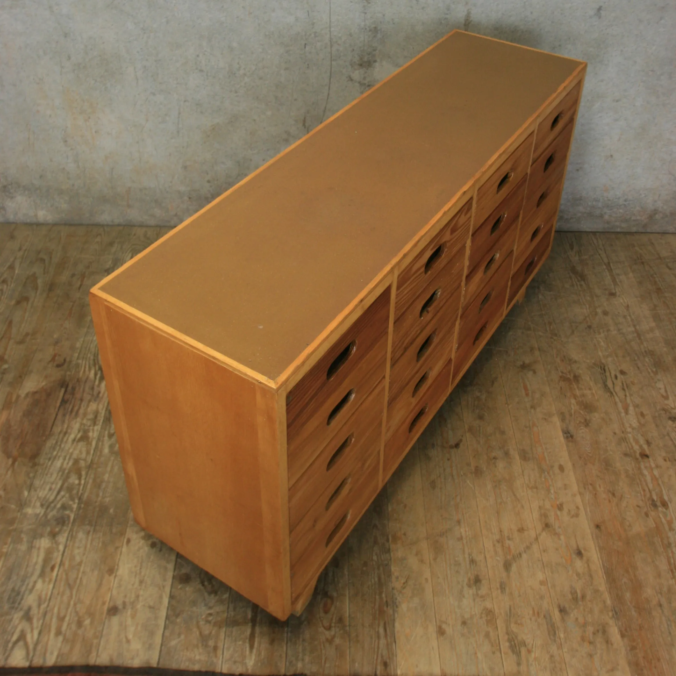 Mid Century Esavian James Leonard School Drawers #05/10