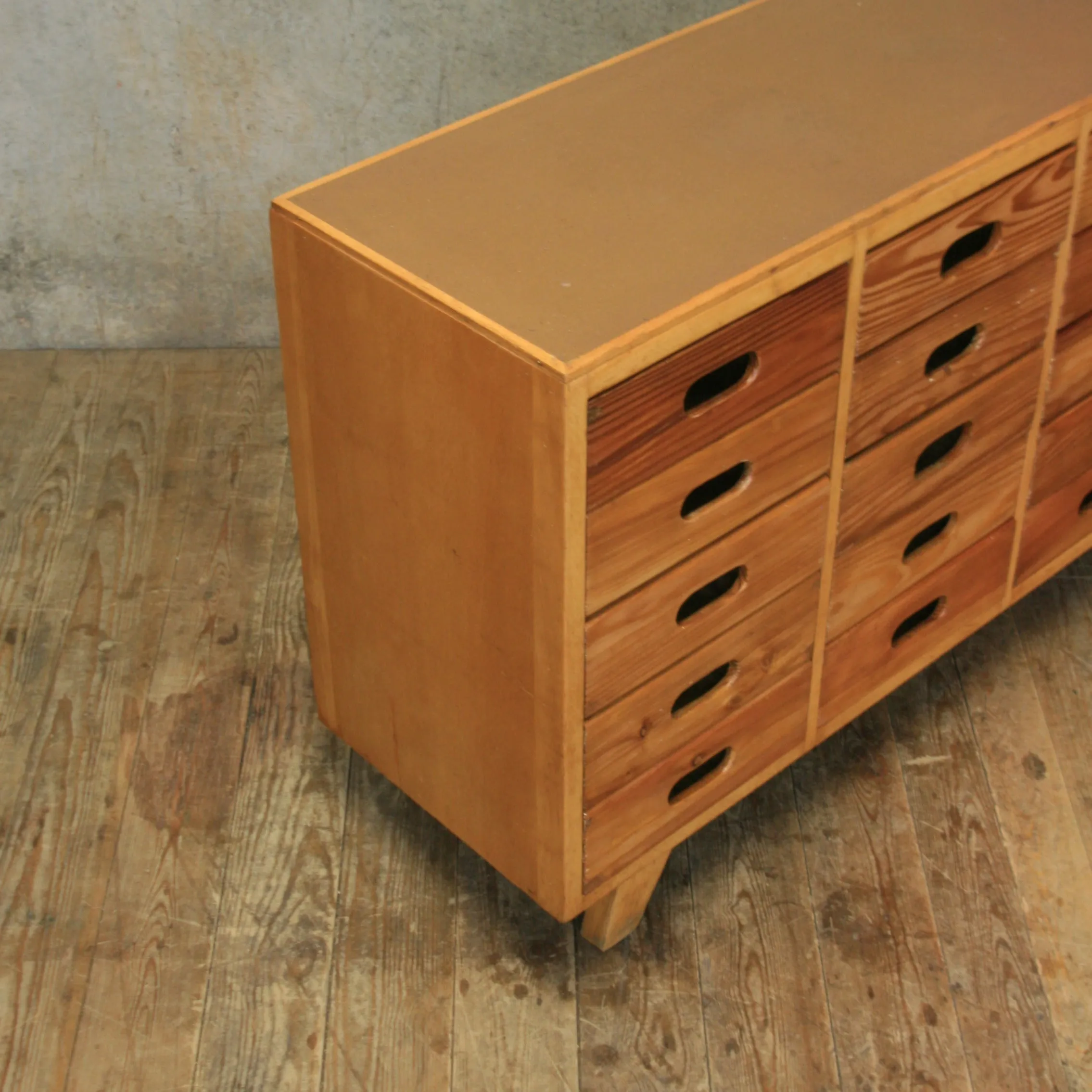 Mid Century Esavian James Leonard School Drawers #05/10