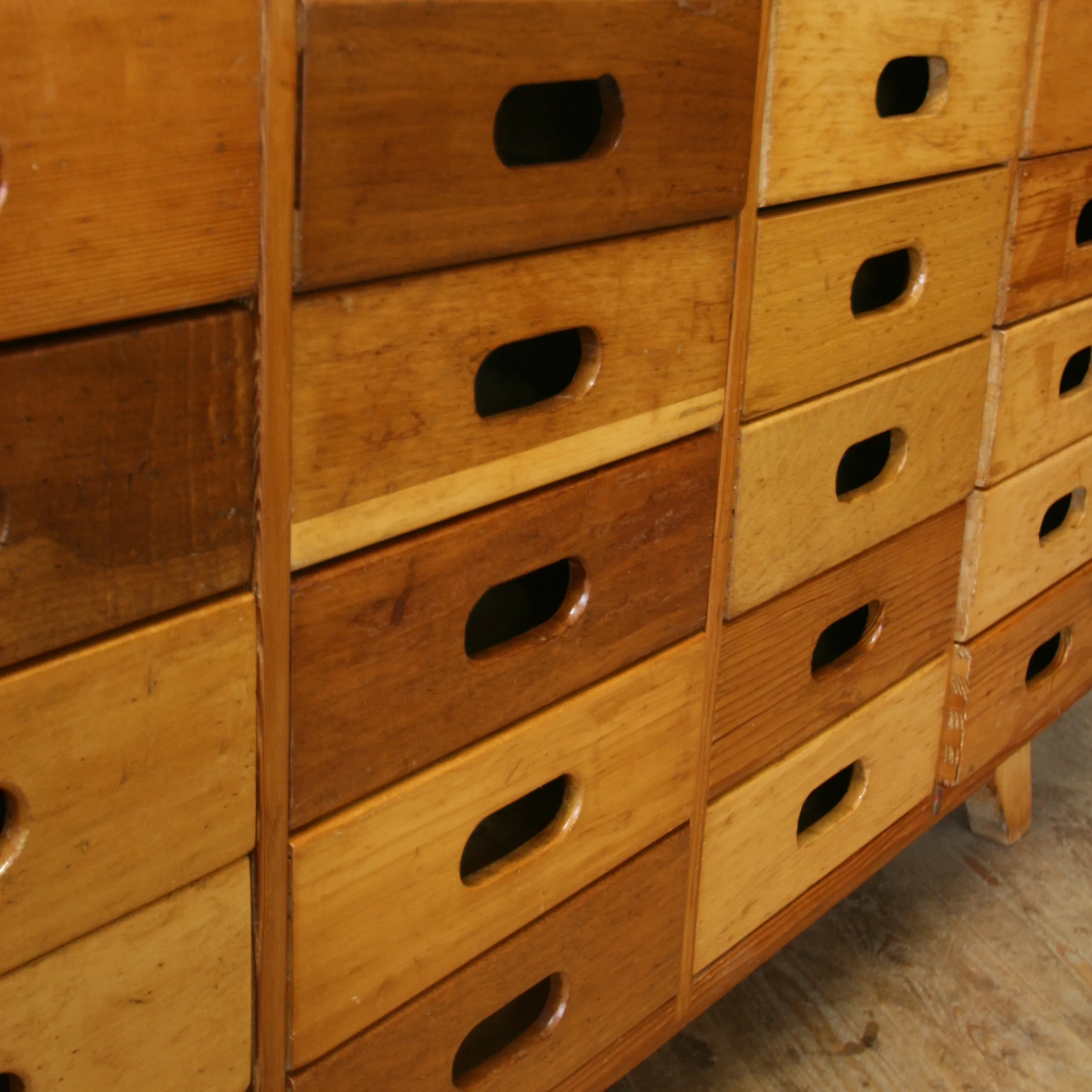 Mid Century Esavian James Leonard School Drawers #06/03