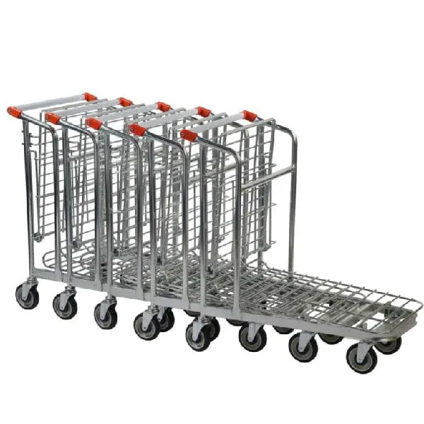 Nestable Stock Trolley with Folding Shelf   320KG Load Capacity