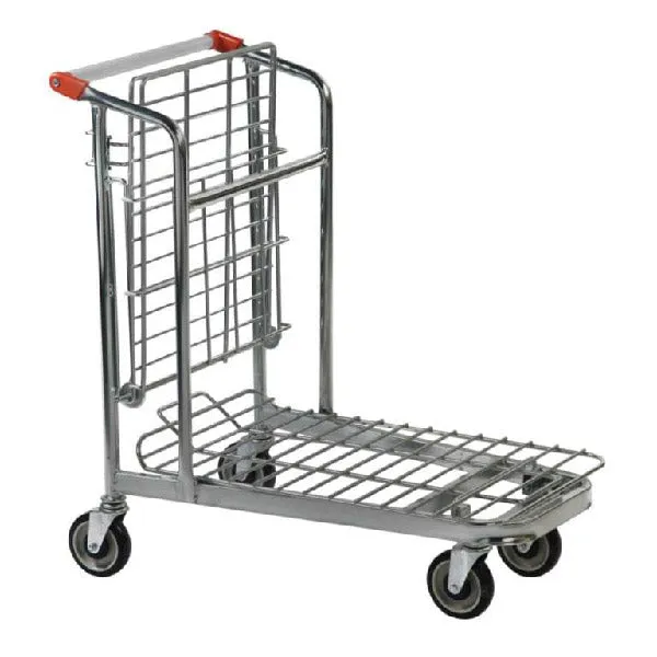 Nestable Stock Trolley with Folding Shelf   320KG Load Capacity