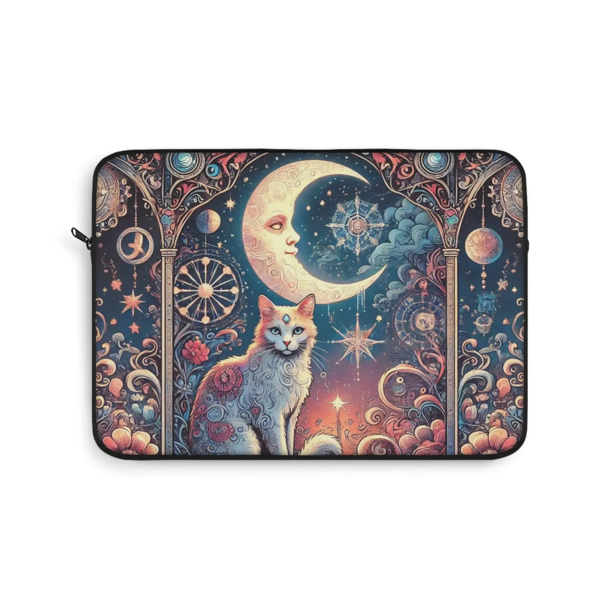Orange Cat Tarot Magic- Laptop Sleeve