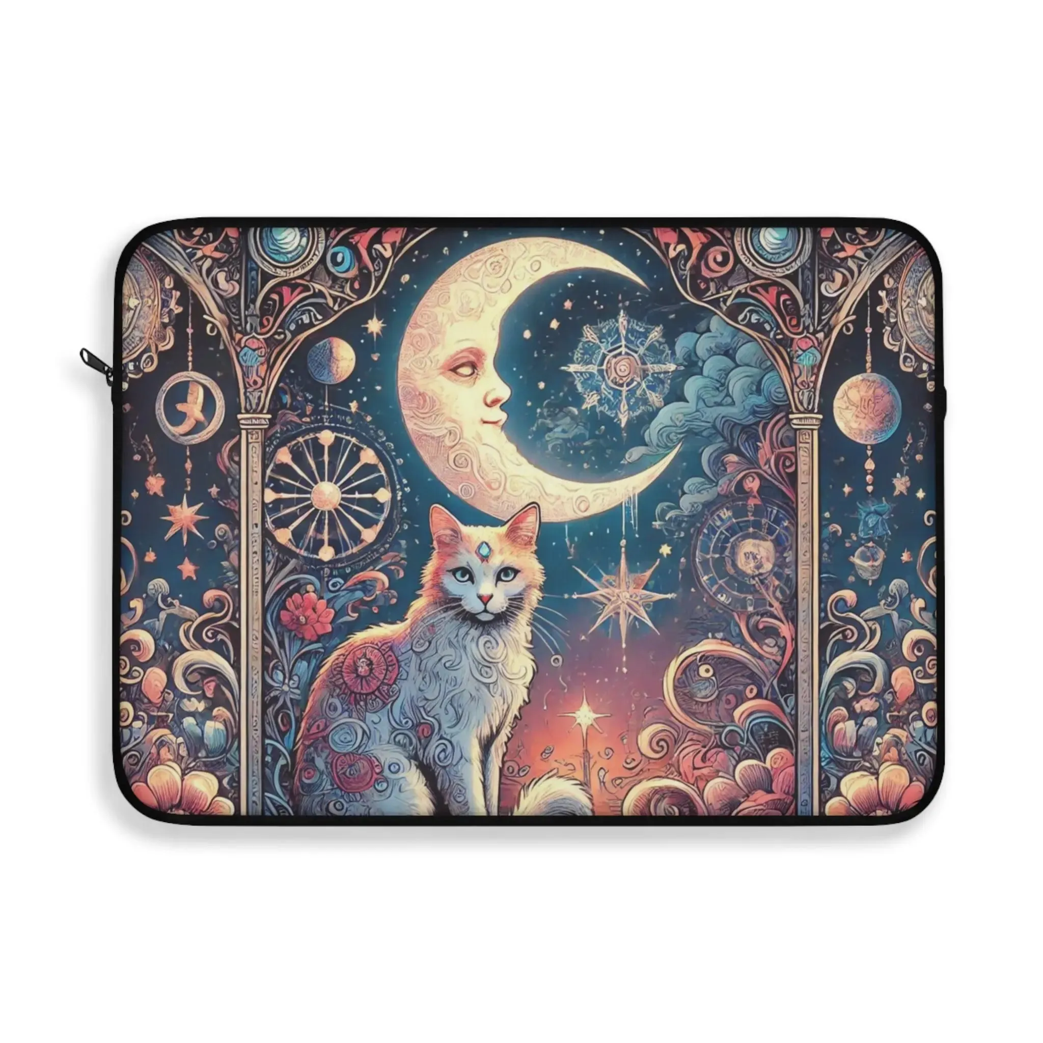 Orange Cat Tarot Magic- Laptop Sleeve