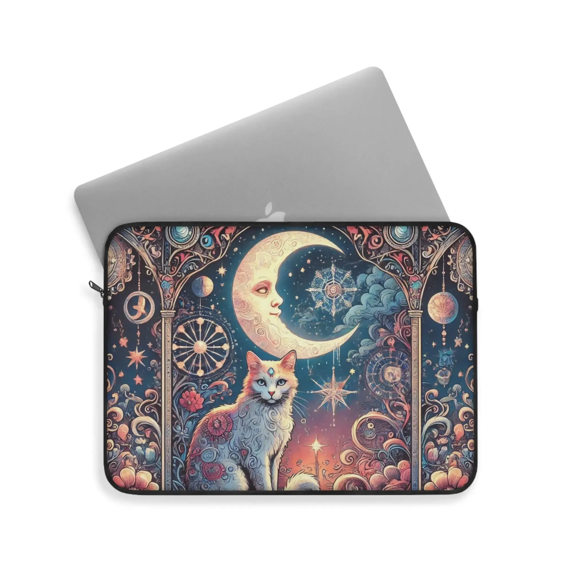 Orange Cat Tarot Magic- Laptop Sleeve