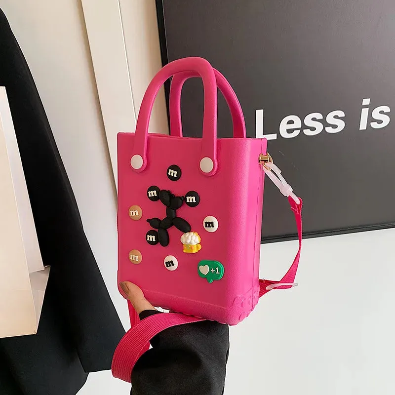 Personalize Charms Tote Beach Bag Handbags