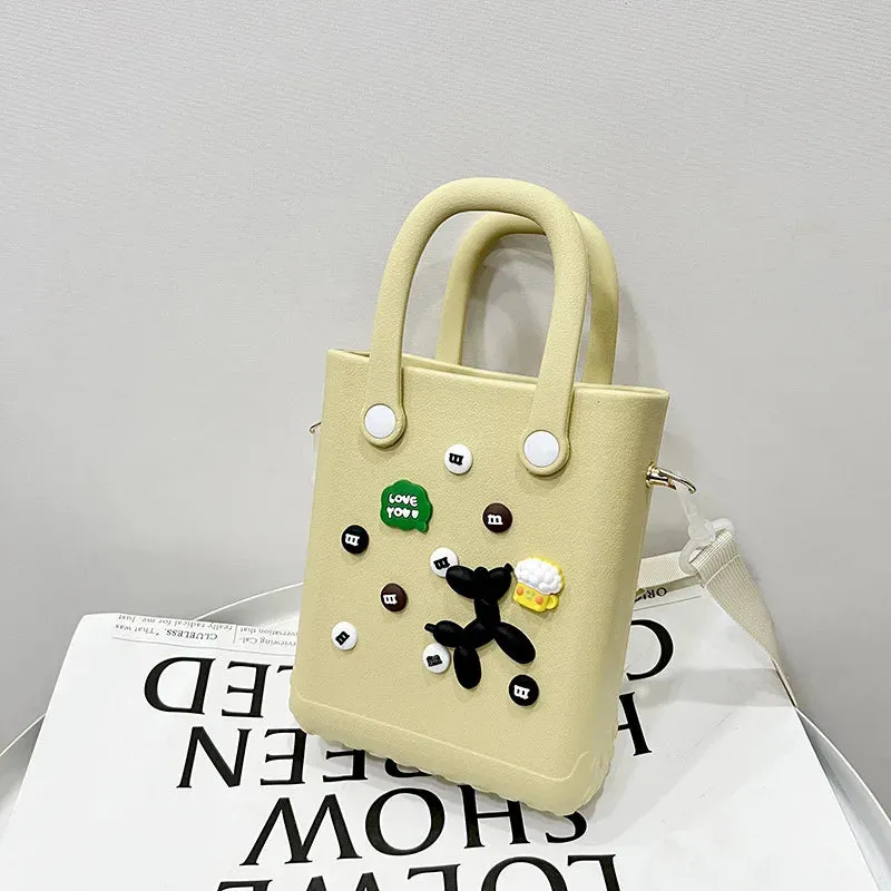 Personalize Charms Tote Beach Bag Handbags