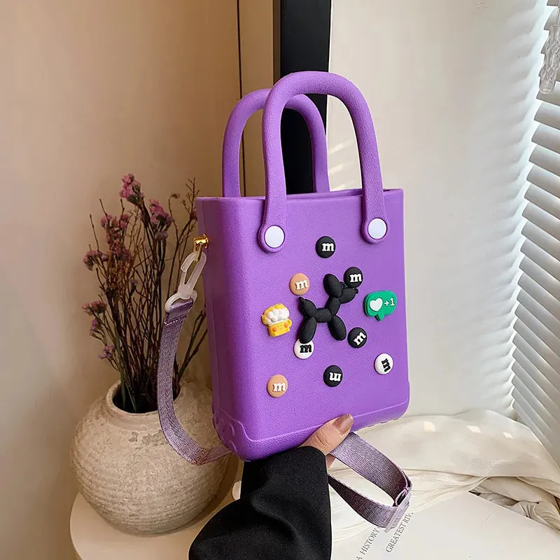 Personalize Charms Tote Beach Bag Handbags