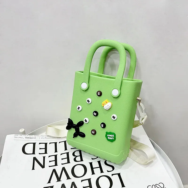 Personalize Charms Tote Beach Bag Handbags